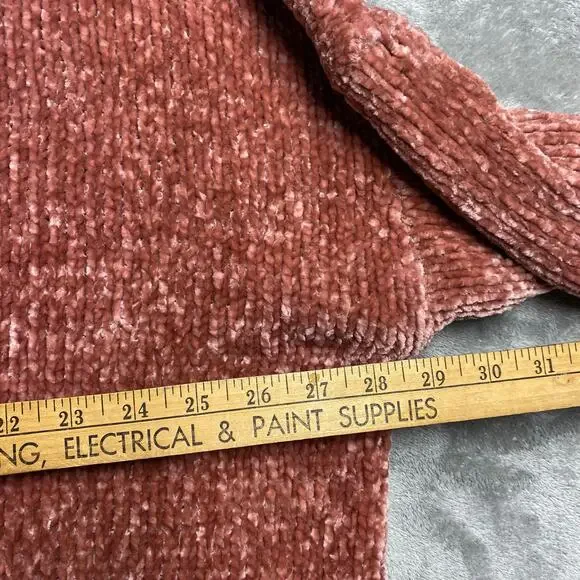 Show Me Your Mumu Oversized Women’s Size Medium Jesse Sweater Mauve Chenille - Picture 6 of 7